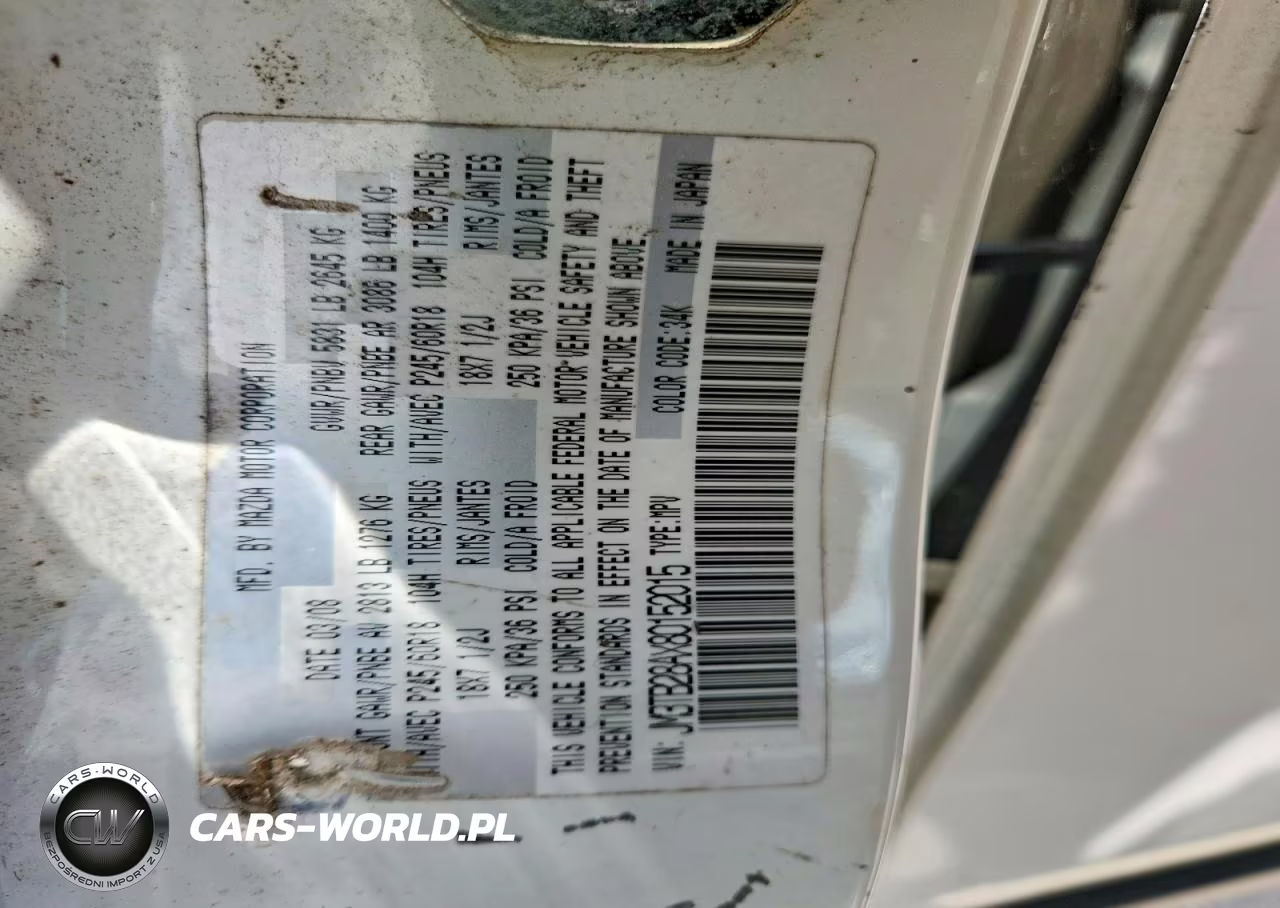 2008 Mazda Cx-9 VIN:JM3TB28AX80152015 - 12