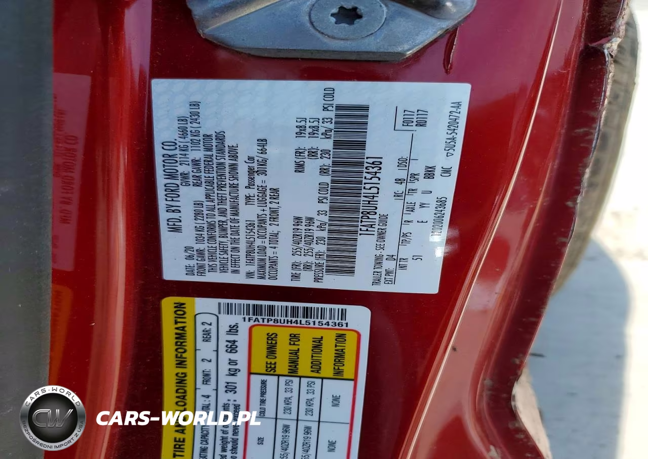 2020 Ford Mustang VIN:1FATP8UH4L5154361 - 12