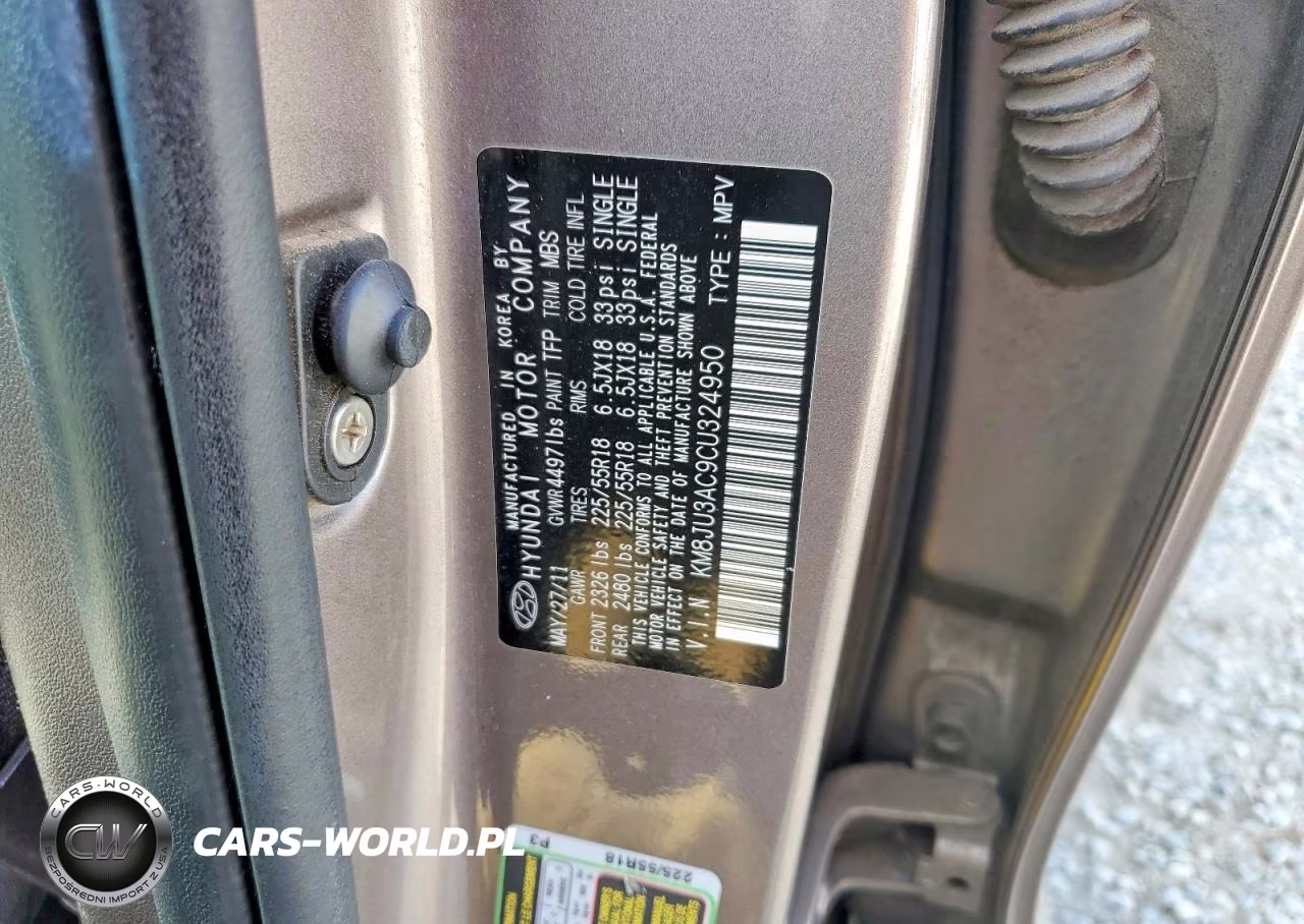 2012 Hyundai Tucson Limited VIN:KM8JU3AC9CU324950 - 13