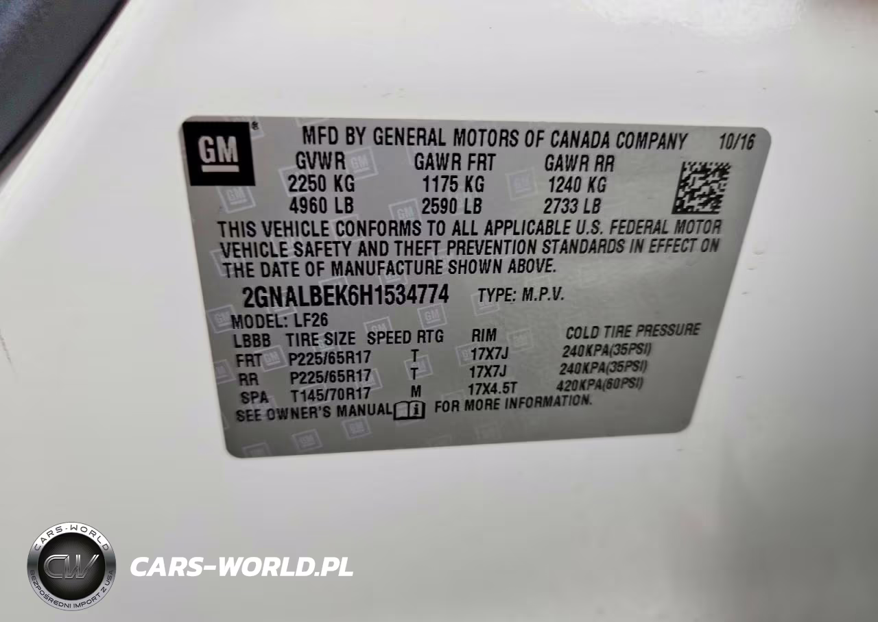 2017 Chevrolet Equinox Ls VIN:2GNALBEK6H1534774 - 13