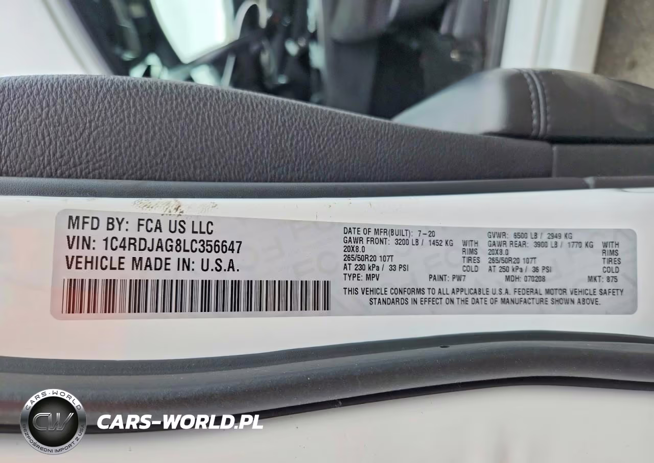 2020 Dodge Durango Sxt VIN:1C4RDJAG8LC356647 - 13