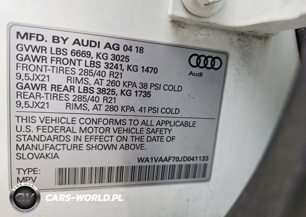2018 Audi Q7 Prestige VIN:WA1VAAF70JD041133 - 14