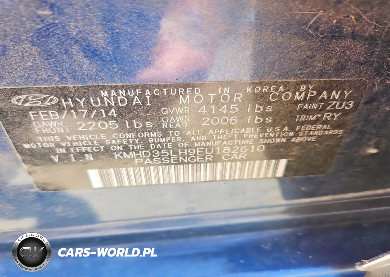 2014 Hyundai Elantra Gt Base VIN:KMHD35LH9EU182610 - 12