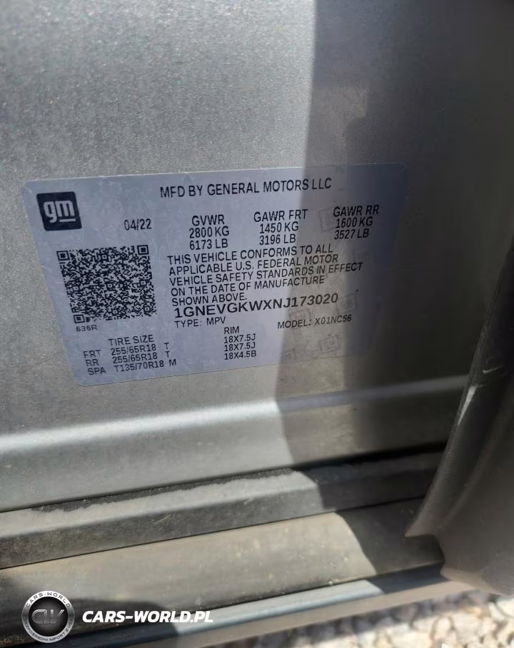 2022 Chevrolet Traverse Lt VIN:1GNEVGKWXNJ173020 - 13