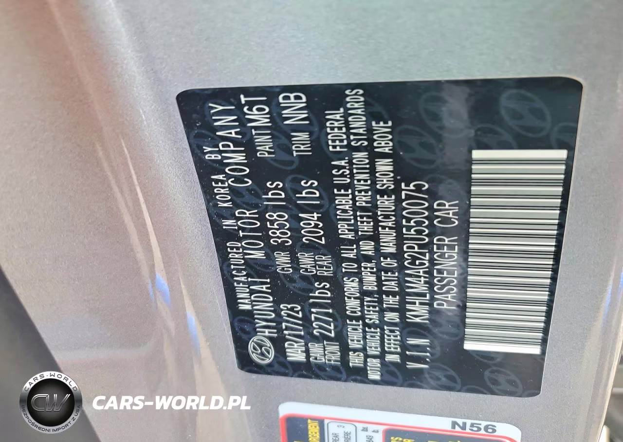 2023 Hyundai Elantra Sel VIN:KMHLM4AG2PU550075 - 12