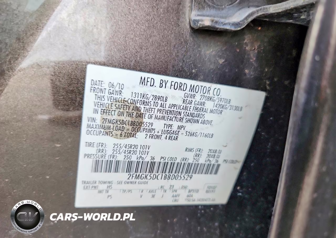 2011 Ford Flex Limited VIN:2FMGK5DC1BBD05529 - 12