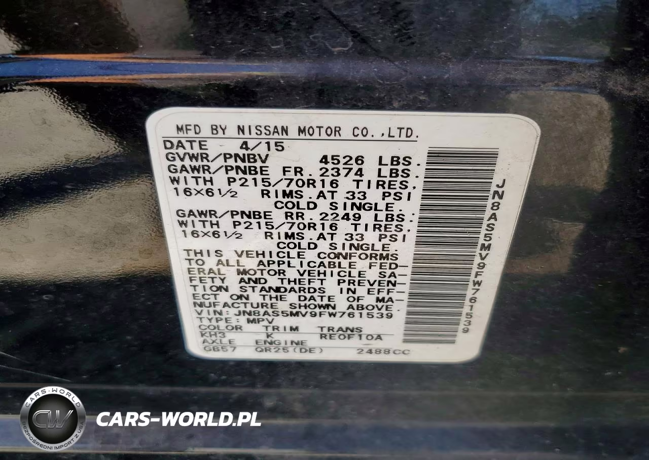 2015 Nissan Rogue Select S VIN:JN8AS5MV9FW761539 - 13