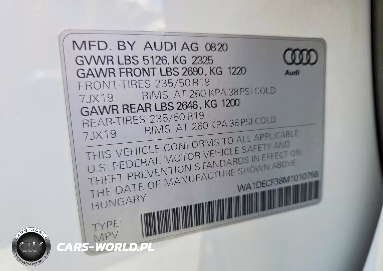 2021 Audi Q3 Premium S Line 45 VIN:WA1DECF38M1010758 - 12