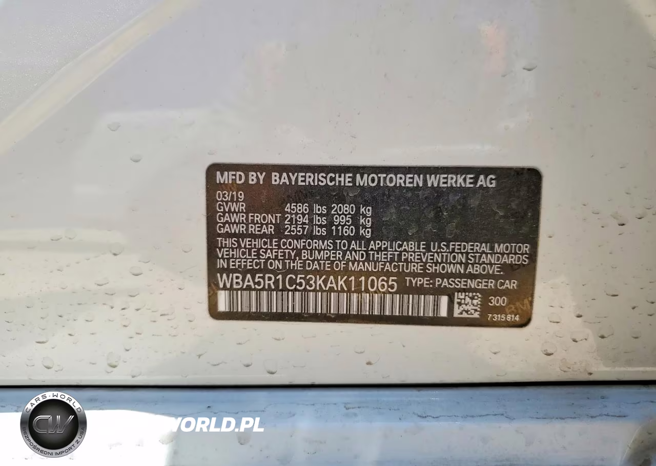 2019 BMW 330I VIN:WBA5R1C53KAK11065 - 13