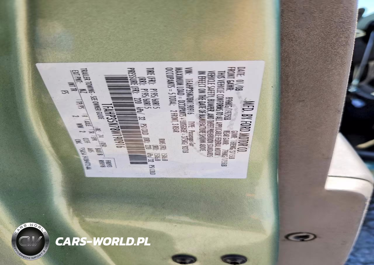 2008 Ford Focus Se VIN:1FAHP35N78W190916 - 12