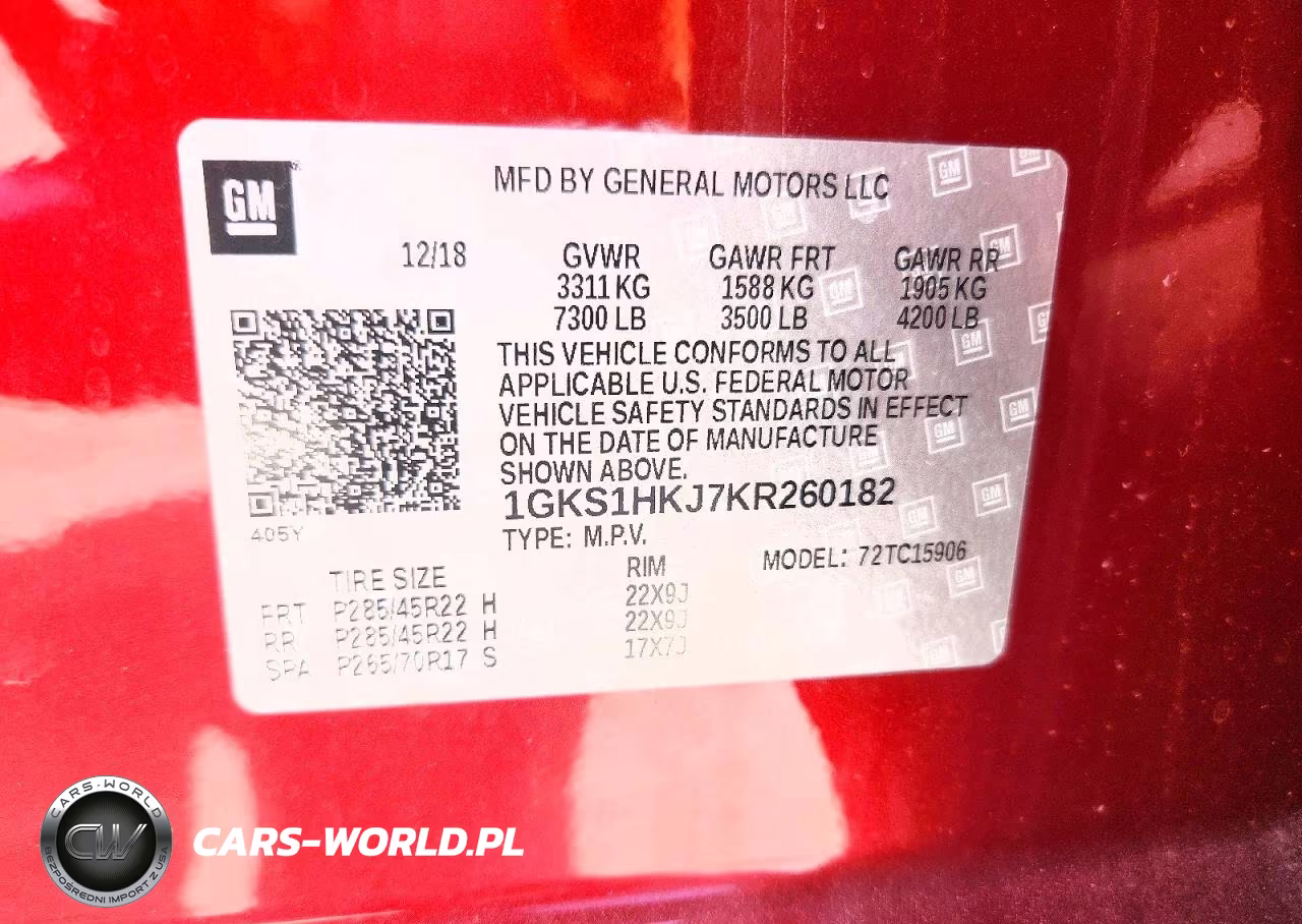 2019 GMC Yukon Xl Denali VIN:1GKS1HKJ7KR260182 - 13