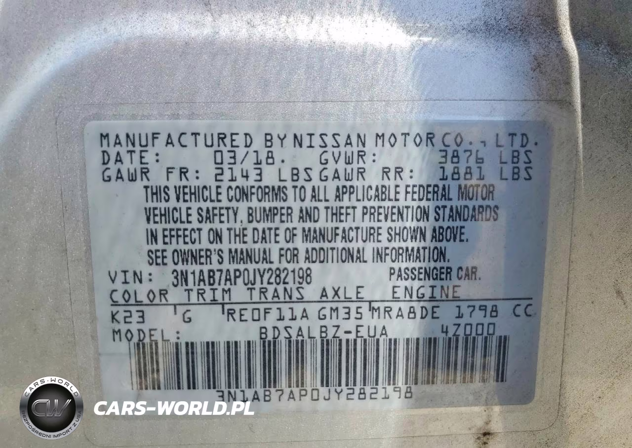 2018 Nissan Sentra S VIN:3N1AB7AP0JY282198 - 12