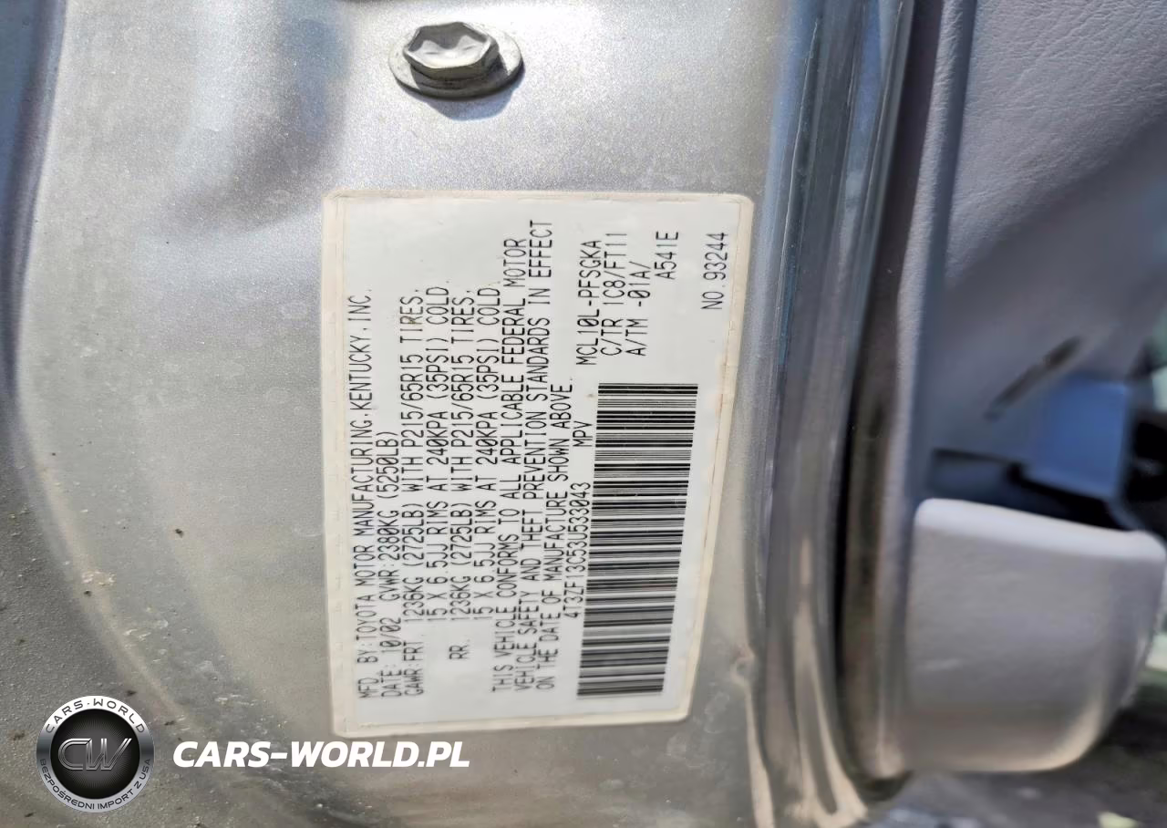 2003 Toyota Sienna Le VIN:4T3ZF13C53U533043 - 13