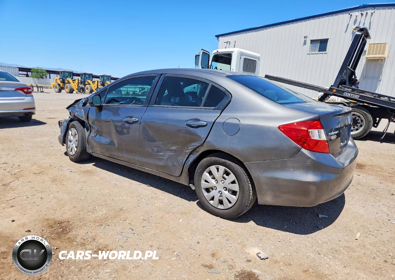 2012 Honda Civic Lx VIN:2HGFB2F56CH581721 - 2