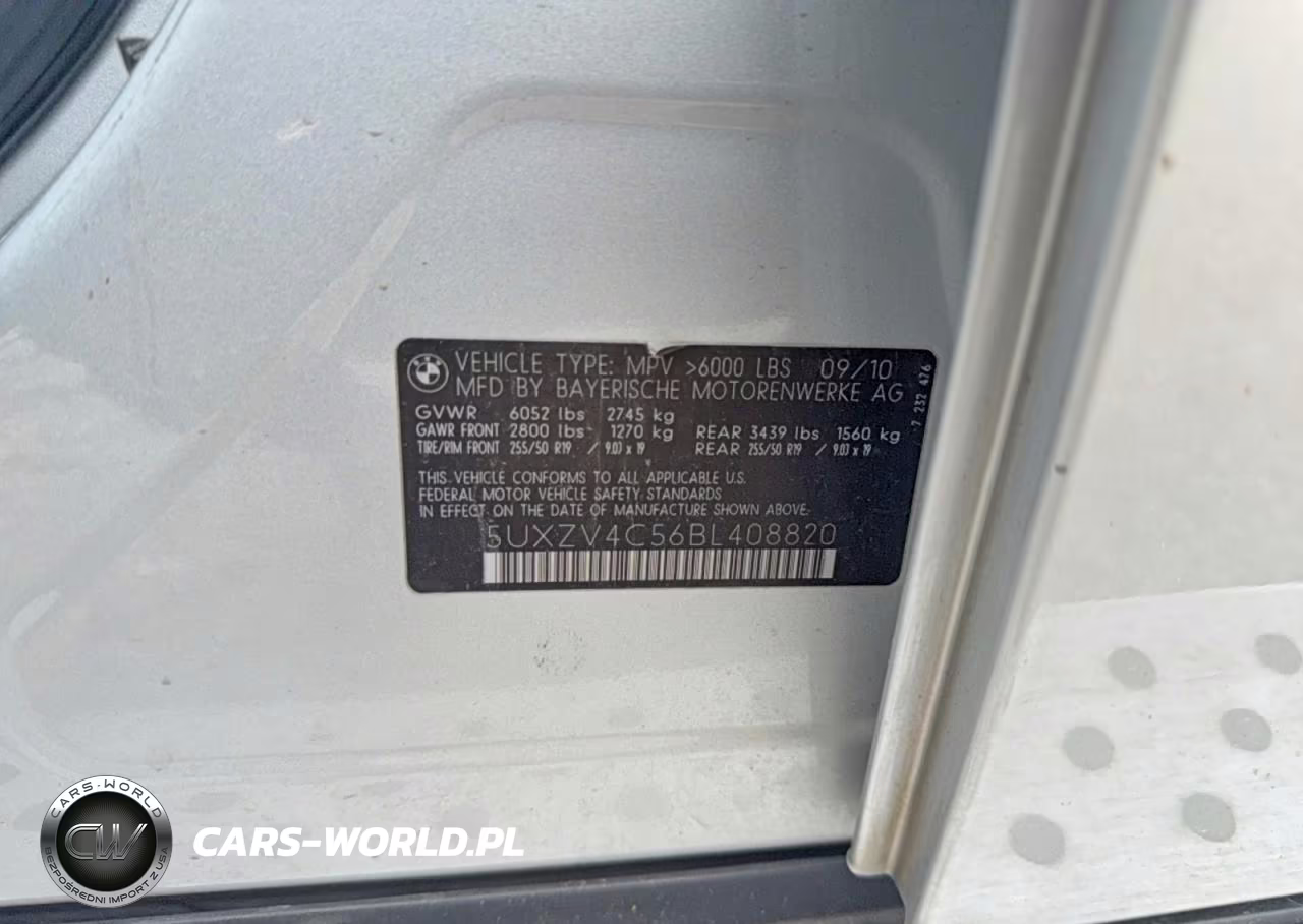 2011 BMW X5 xDrive35I VIN:5UXZV4C56BL408820 - 10