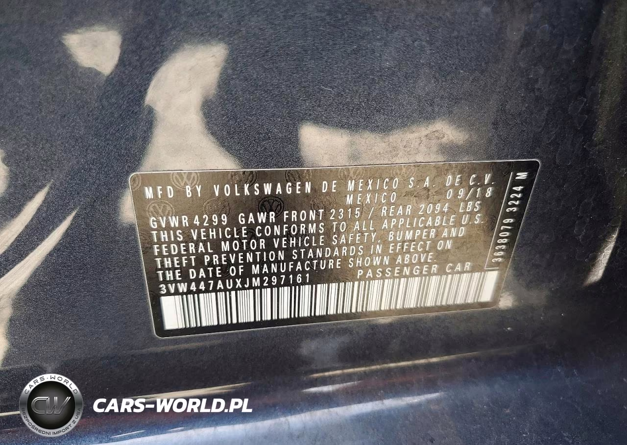 2018 Volkswagen Gti S-Se VIN:3VW447AUXJM297161 - 12