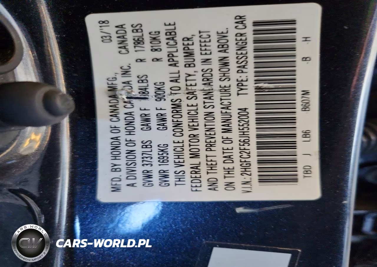 2018 Honda Civic Lx VIN:2HGFC2F56JH552004 - 12