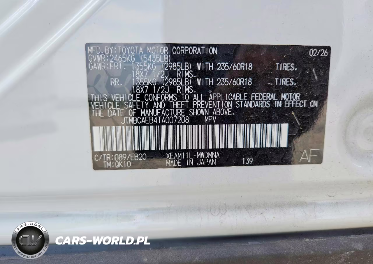 2026 Toyota Bz Xle Plus VIN:JTMBCAEB4TA007208 - 14