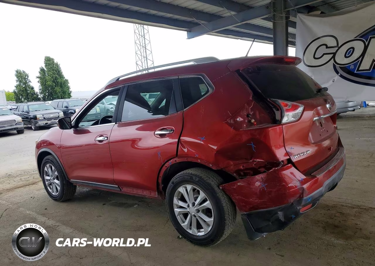2016 Nissan Rogue Sv VIN:KNMAT2MT9GP630807 - 2