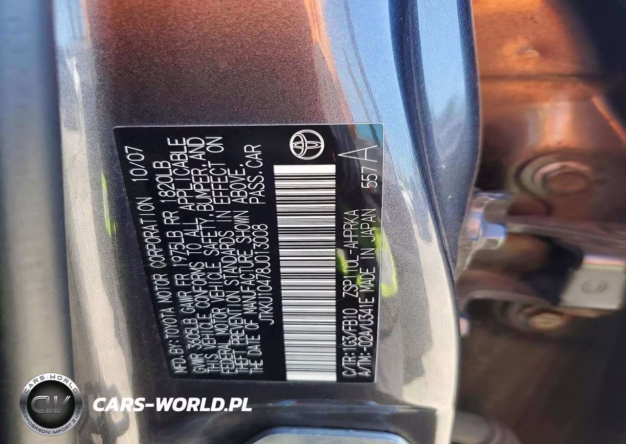 2008 Scion Xd Base VIN:JTKKU10478J013008 - 13