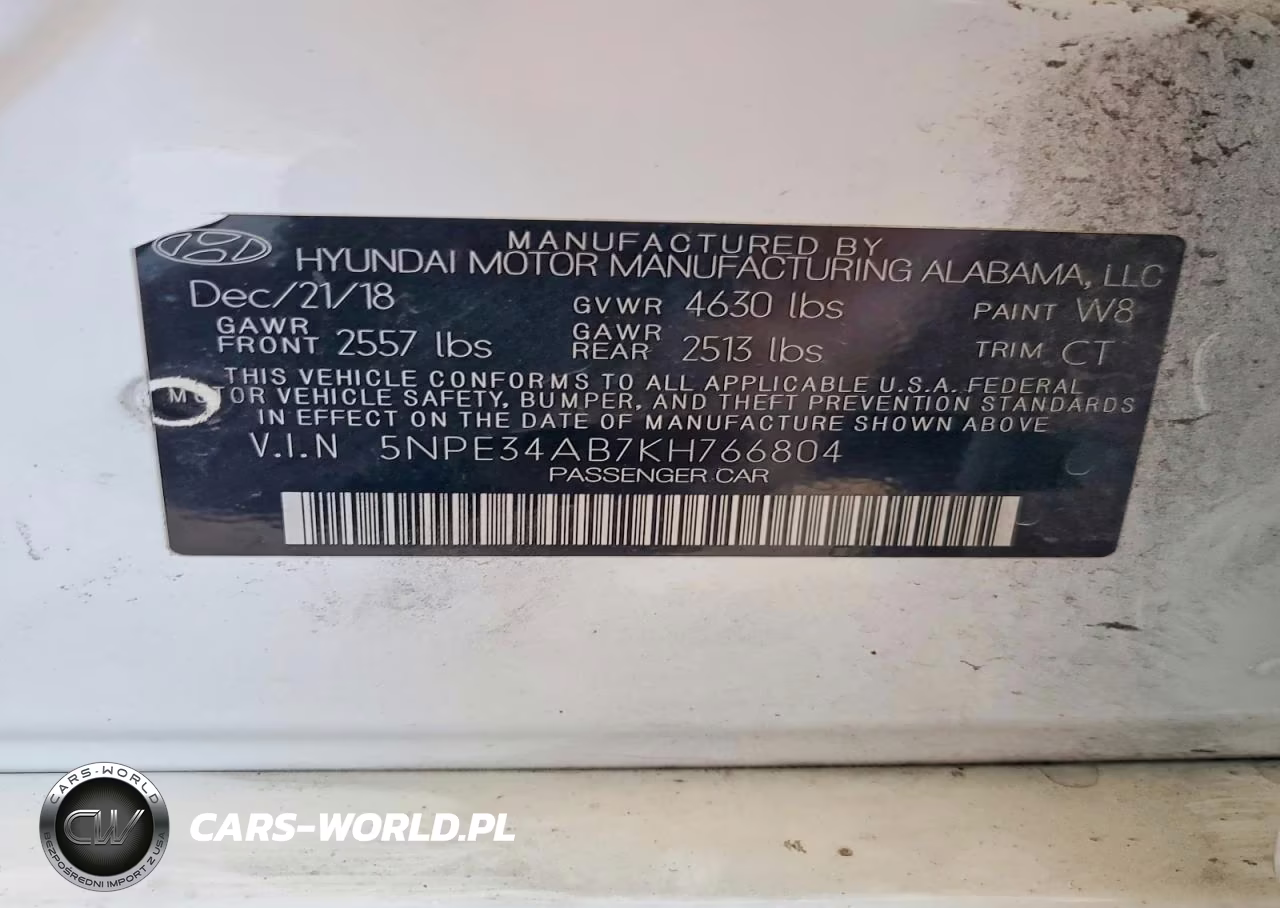 2019 Hyundai Sonata Limited Turbo VIN:5NPE34AB7KH766804 - 13