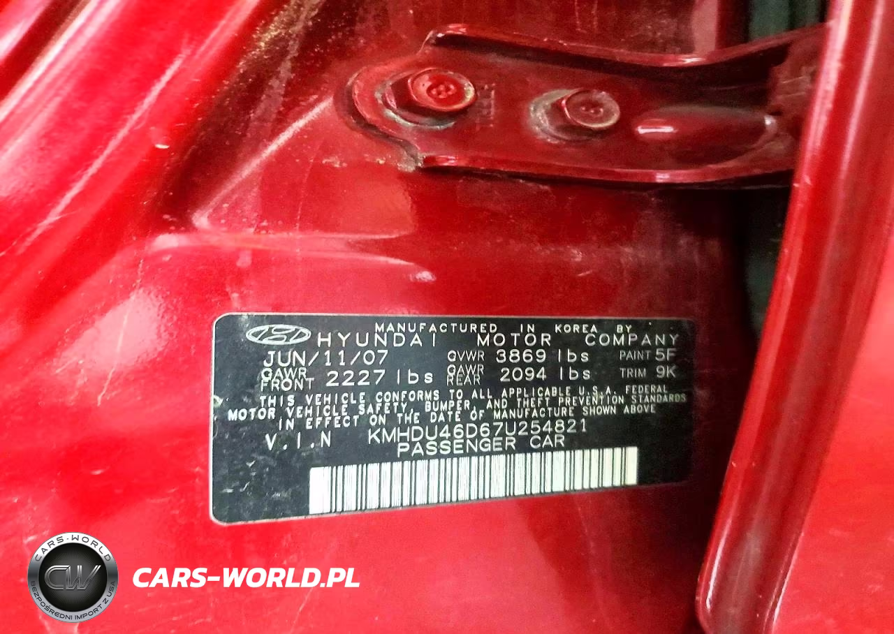 2007 Hyundai Elantra Gls-Se-Limited VIN:KMHDU46D67U254821 - 13