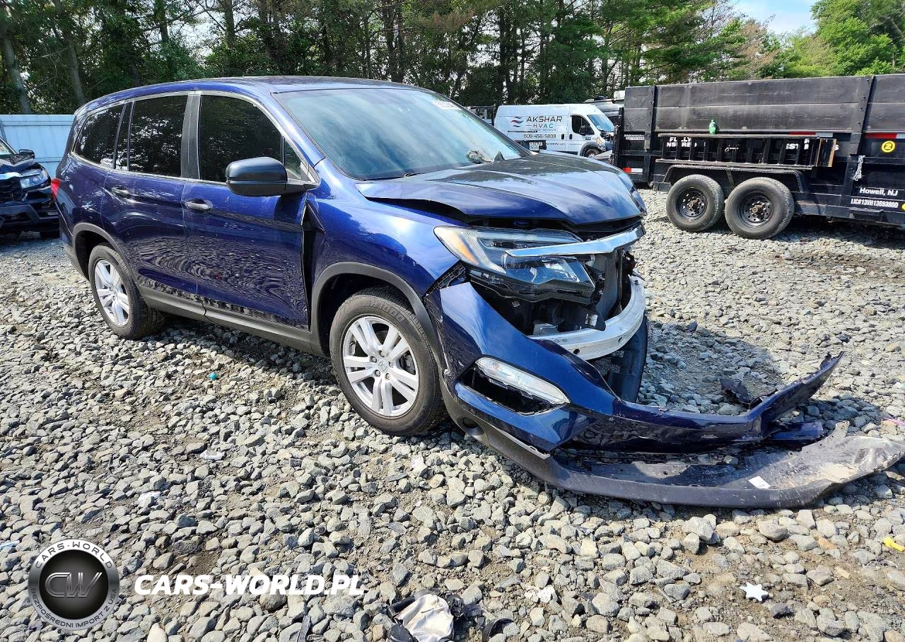 2018 Honda Pilot Lx VIN:5FNYF6H19JB068611 - 4