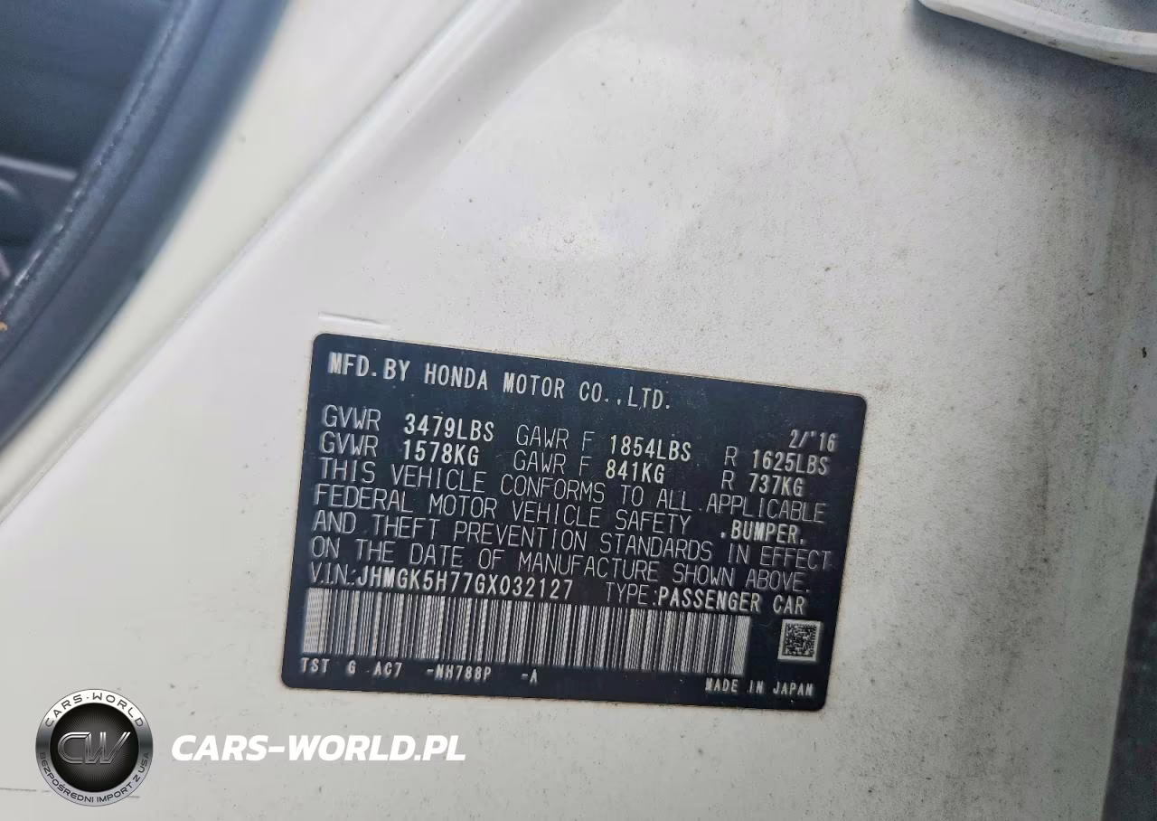 2016 Honda Fit Ex VIN:JHMGK5H77GX032127 - 12