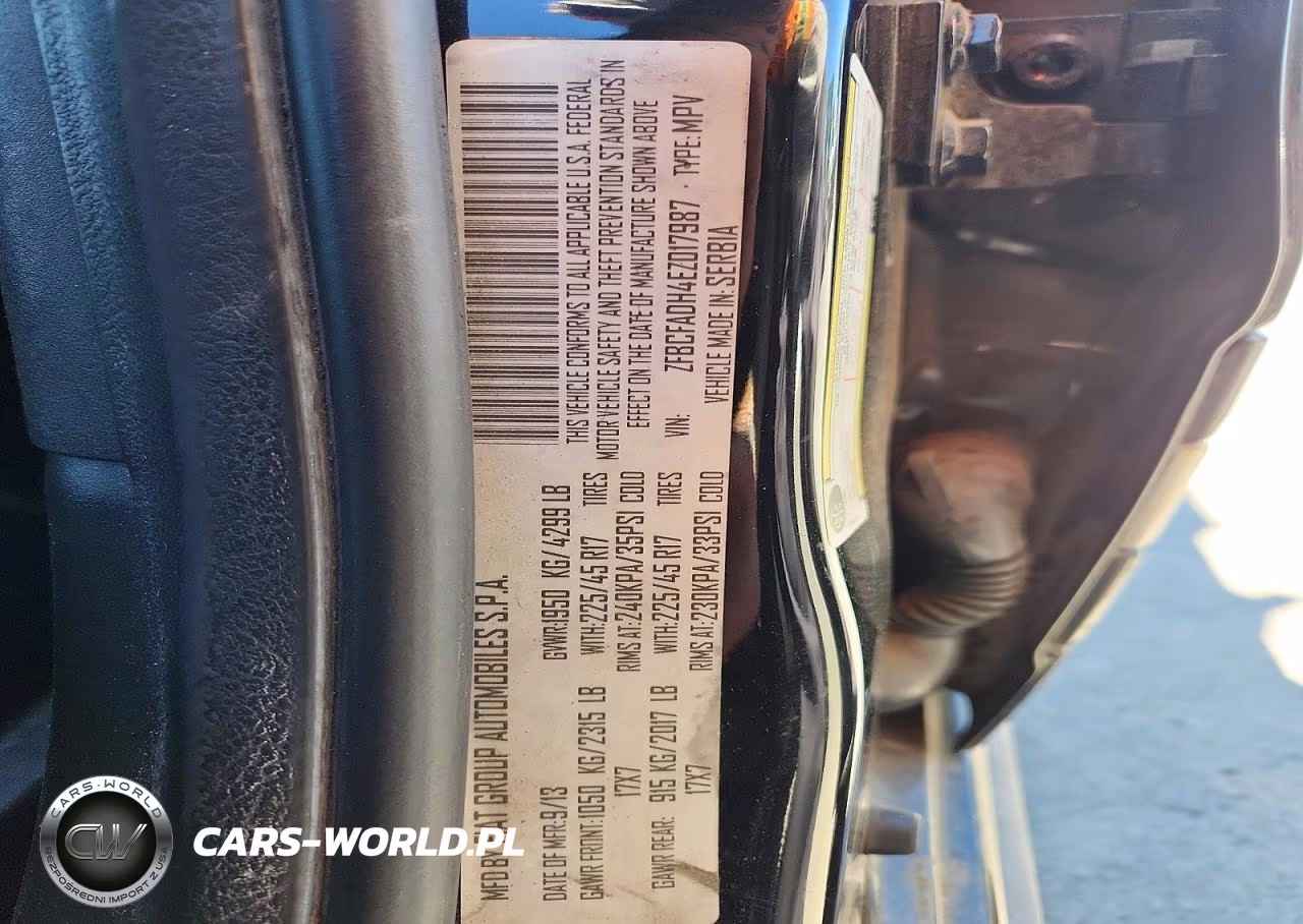2014 Fiat 500L Trekking VIN:ZFBCFADH4EZ017987 - 13