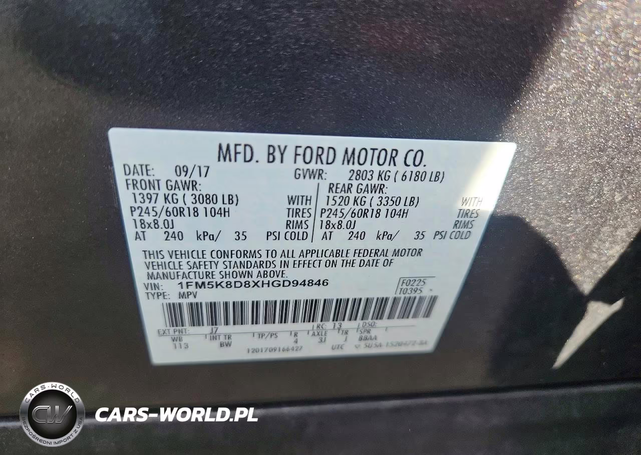 2017 Ford Explorer Xlt VIN:1FM5K8D8XHGD94846 - 13