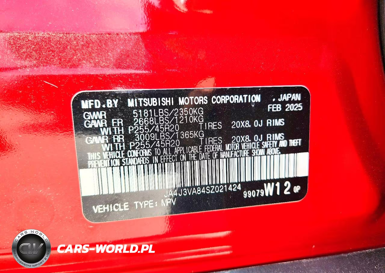 2025 Mitsubishi Outlander Se VIN:JA4J3VA84SZ021424 - 14