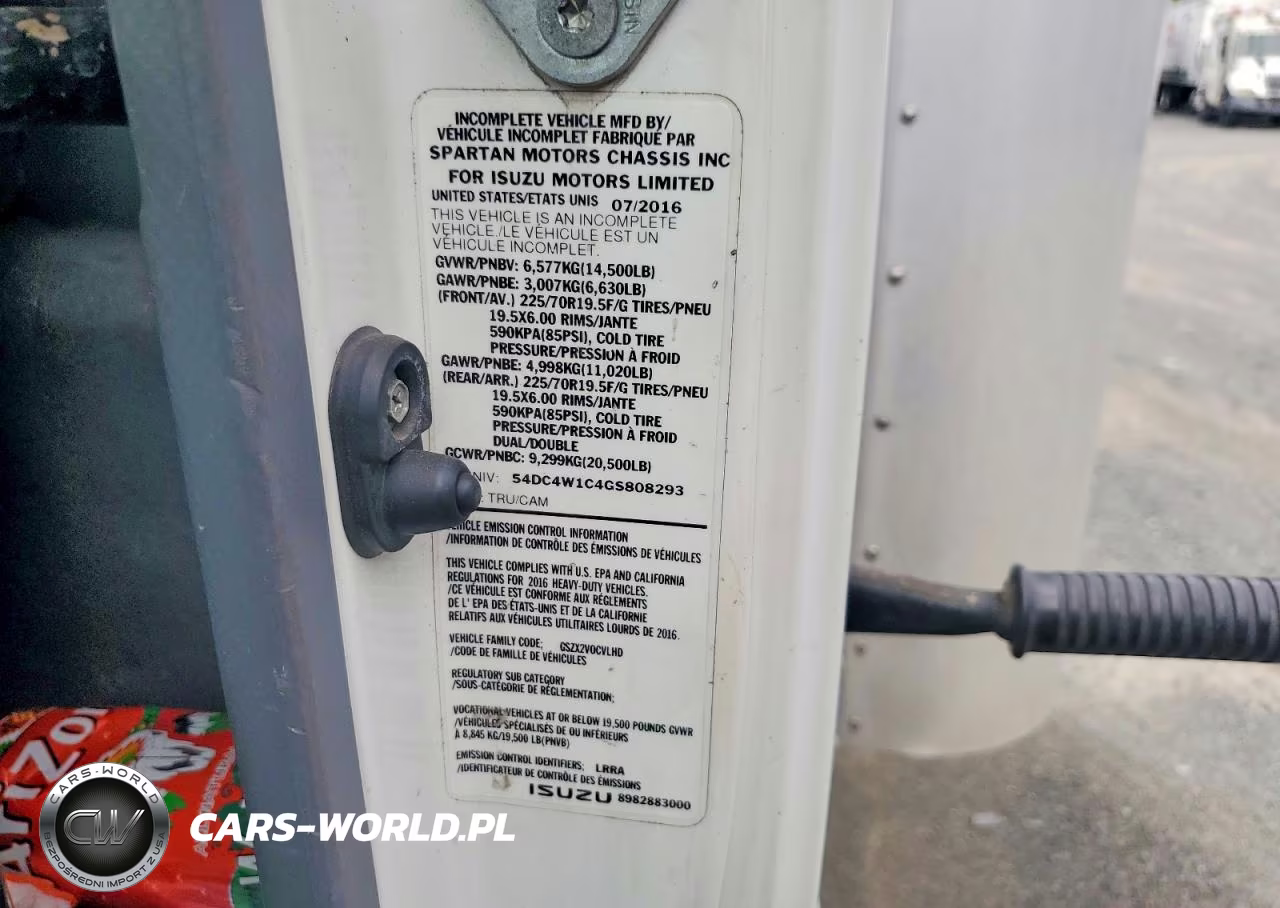 2016 Isuzu Npr Hd VIN:54DC4W1C4GS808293 - 13