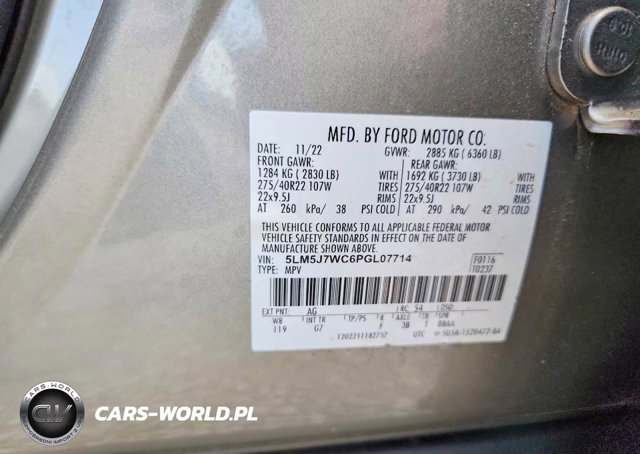 2023 Lincoln Aviator Reserve VIN:5LM5J7WC6PGL07714 - 12