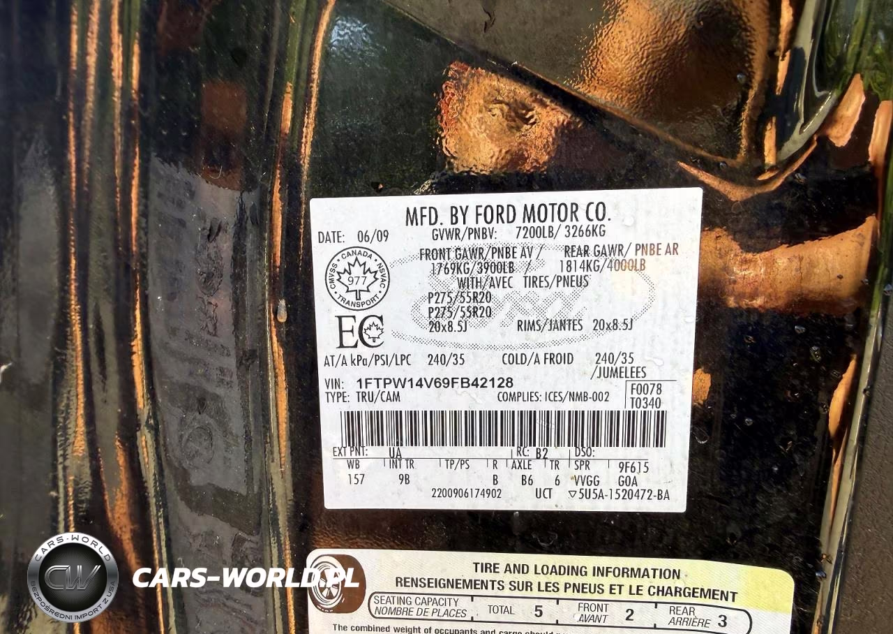 2009 Ford F150 Supercrew VIN:1FTPW14V69FB42128 - 10