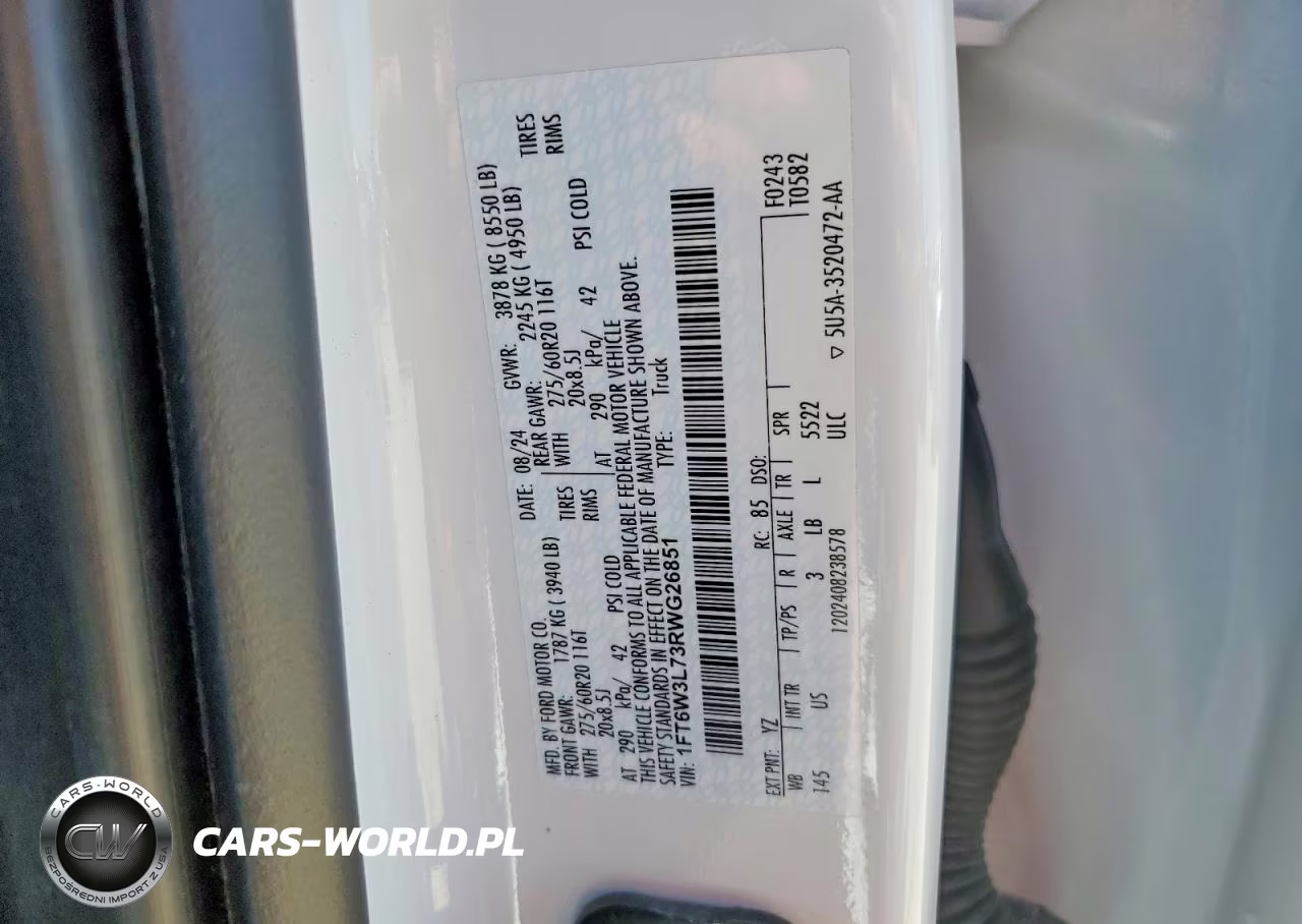 2024 Ford F150 Lightning Xlt VIN:1FT6W3L73RWG26851 - 12