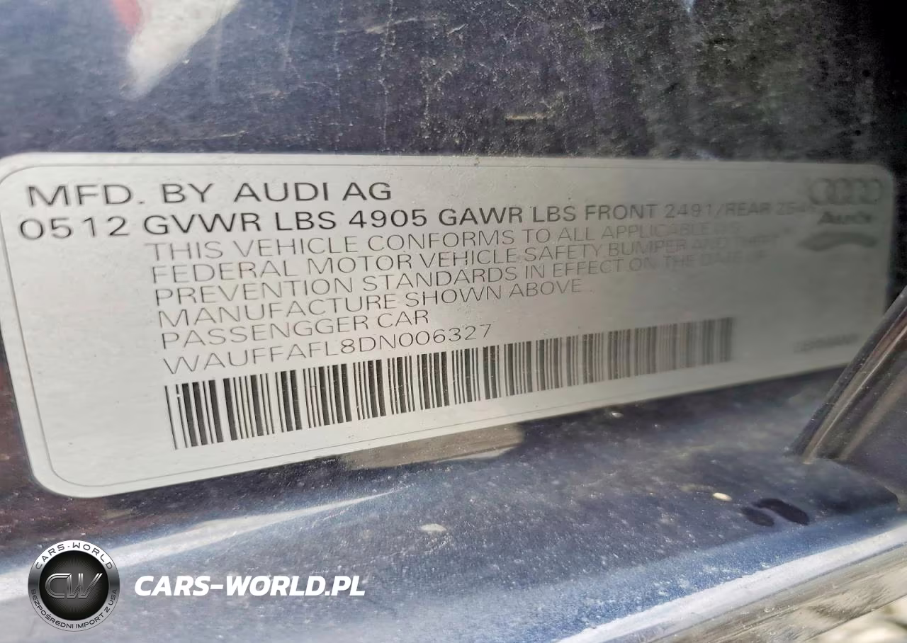 2013 Audi A4 Premium VIN:WAUFFAFL8DN006327 - 13