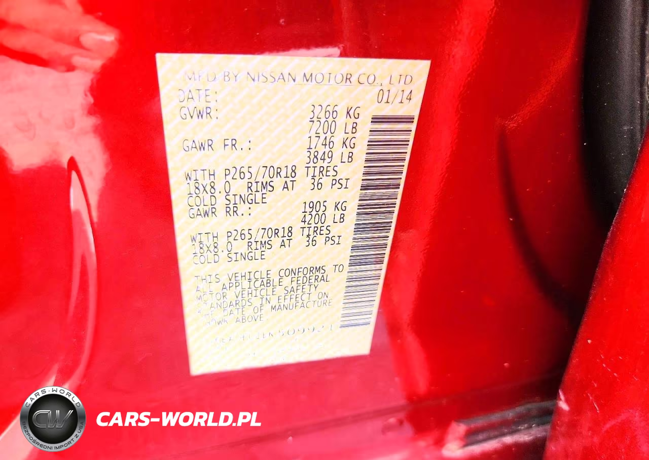2014 Nissan Titan Sv VIN:1N6BA0EC1EN509921 - 12