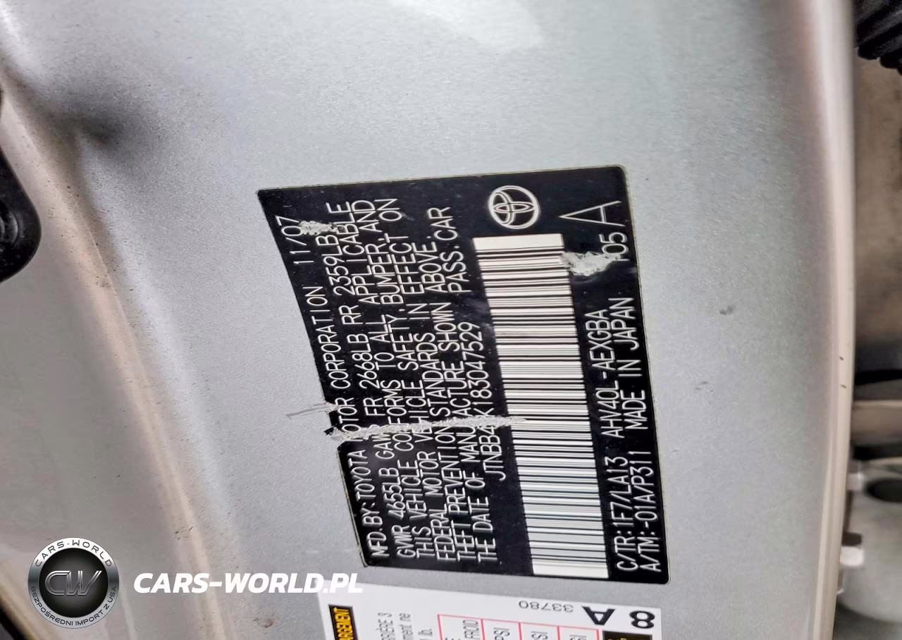 2008 Toyota Camry Hybrid VIN:JTNBB46K183047529 - 12