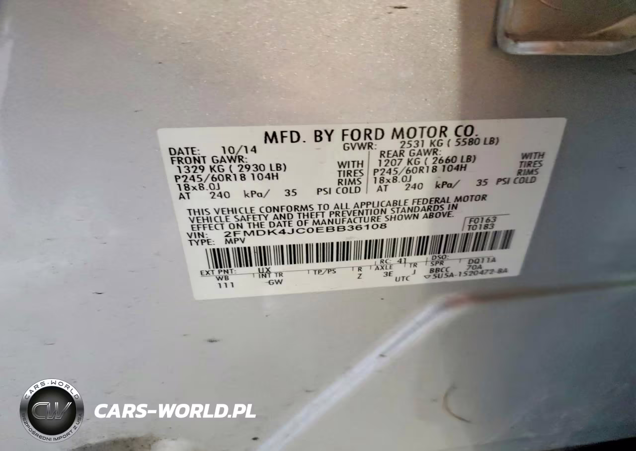 2014 Ford Edge Sel VIN:2FMDK4JC0EBB36108 - 13