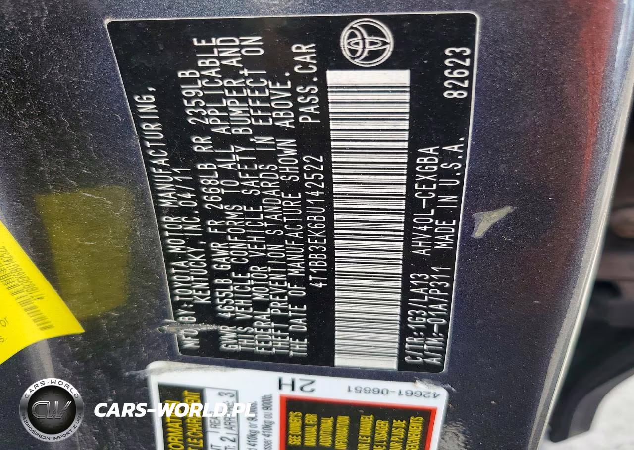 2011 Toyota Camry Hybrid VIN:4T1BB3EK6BU142522 - 12