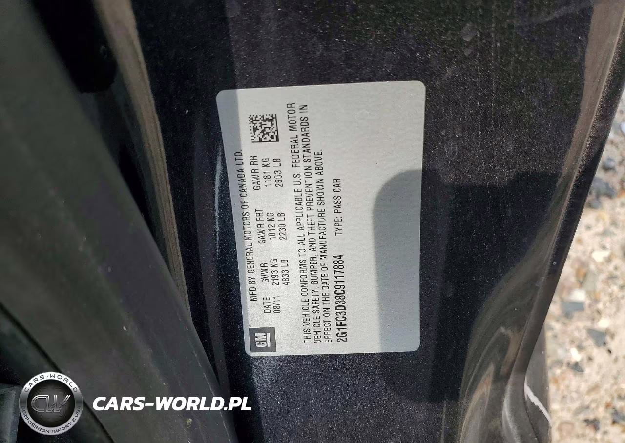 2012 Chevrolet Camaro Lt VIN:2G1FC3D38C9117884 - 12