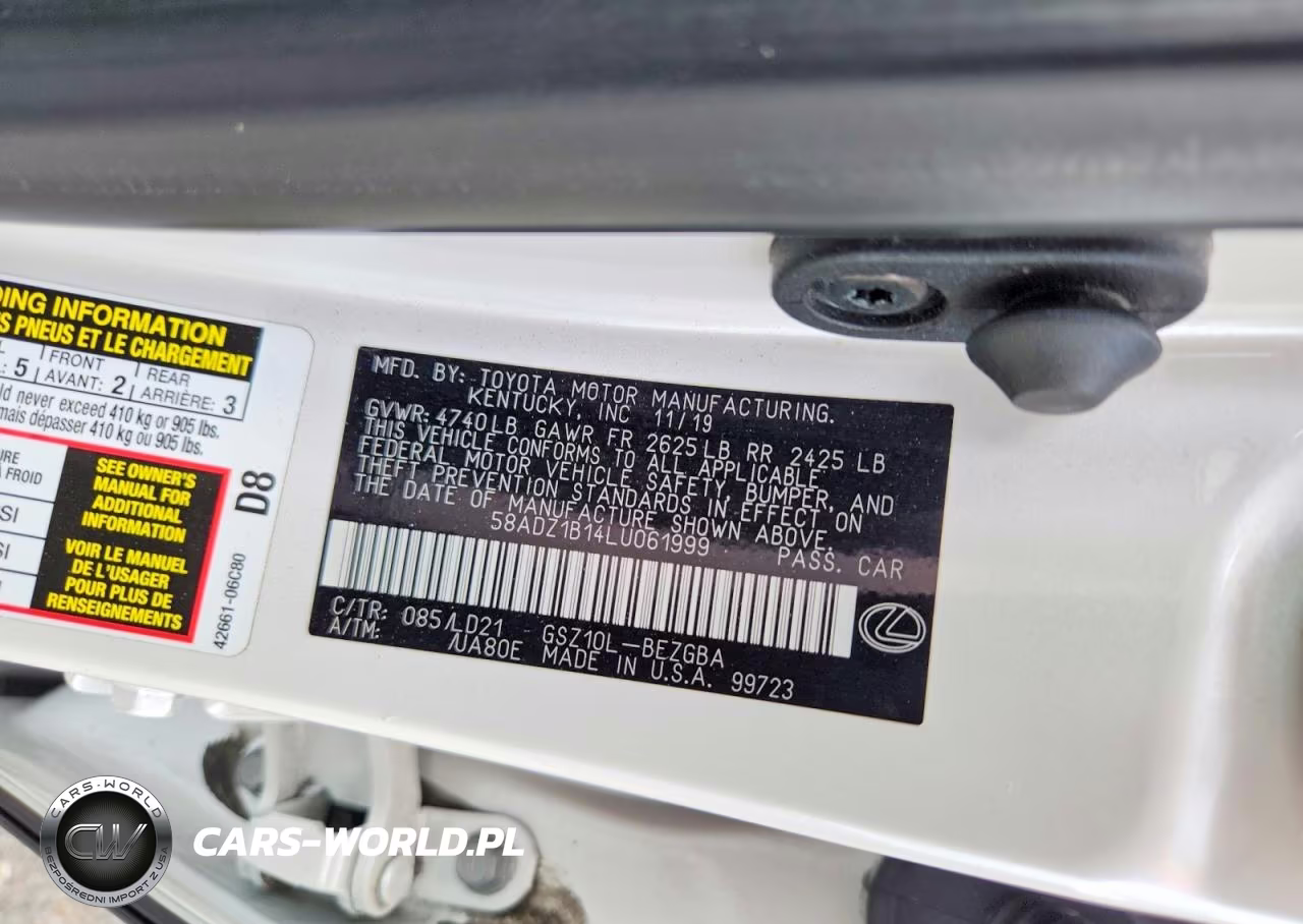 2020 Lexus Es 350 VIN:58ADZ1B14LU061999 - 13