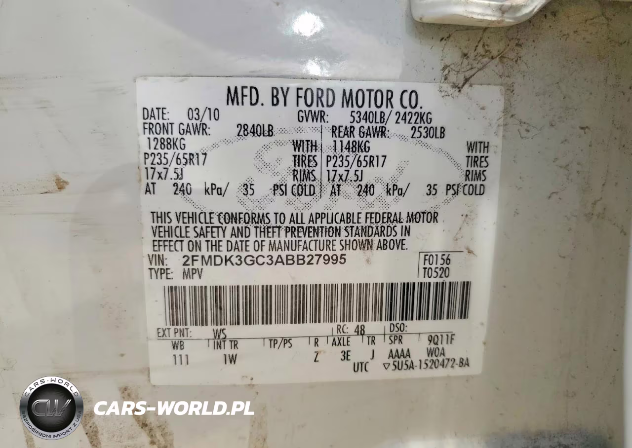 2010 Ford Edge Se VIN:2FMDK3GC3ABB27995 - 13