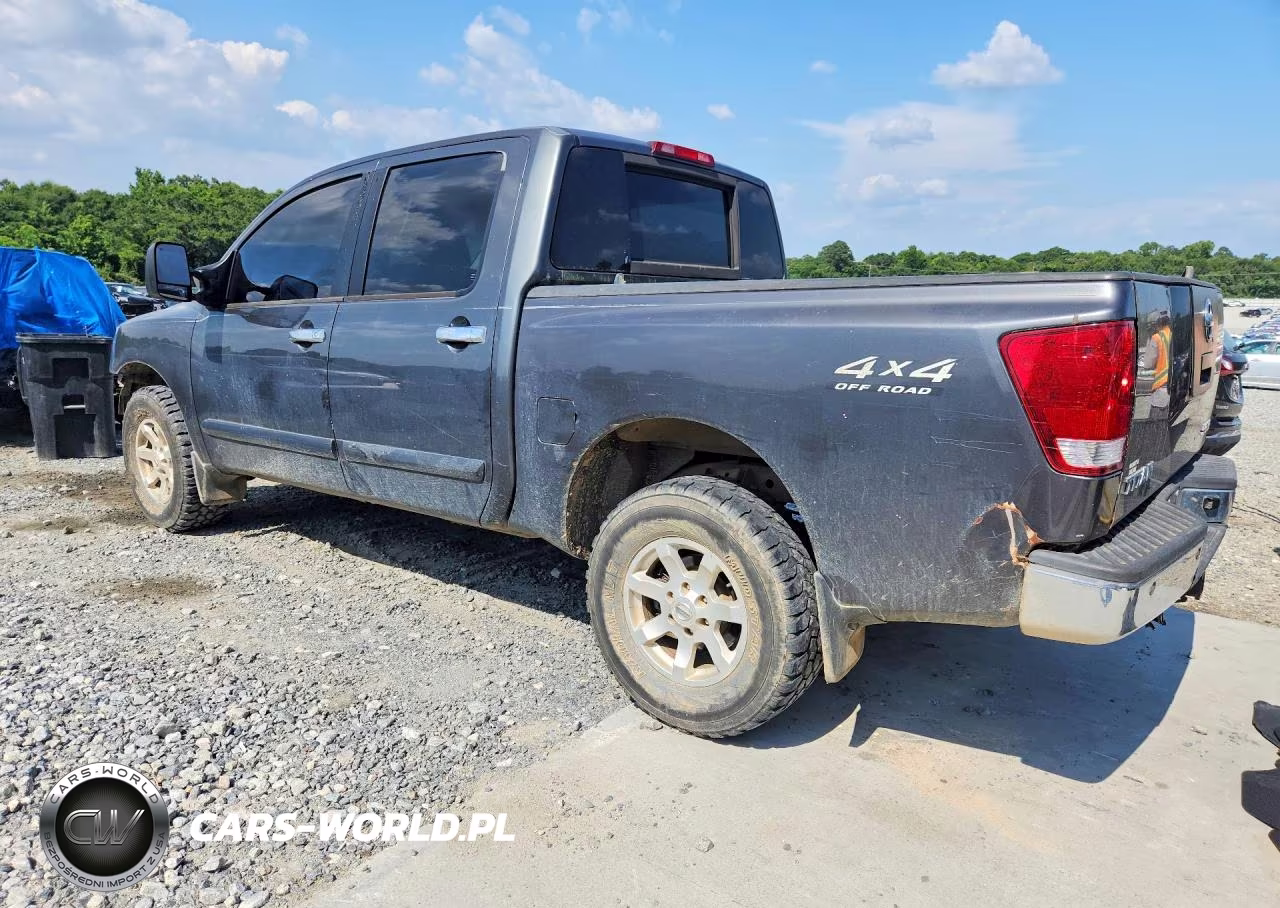 2007 Nissan Titan Xe Ffv VIN:1N6BA07B87N226262 - 2