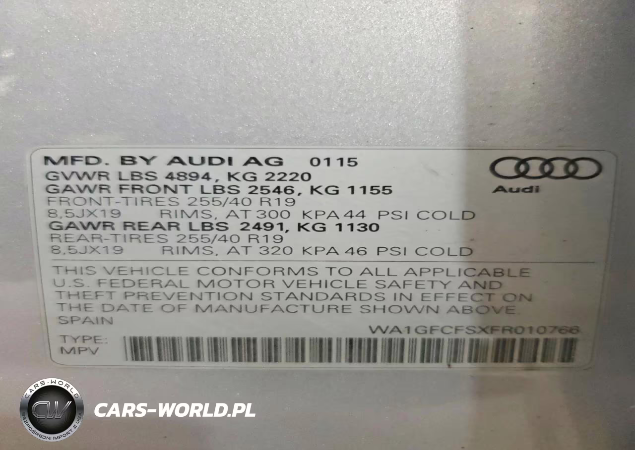 2015 Audi Q3 Prestige VIN:WA1GFCFSXFR010766 - 13
