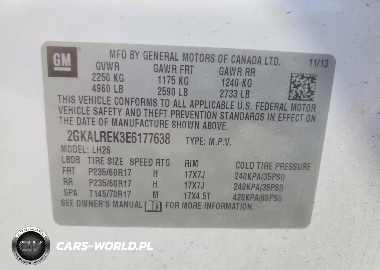 2014 GMC Terrain Sle VIN:2GKALREK3E6177638 - 14