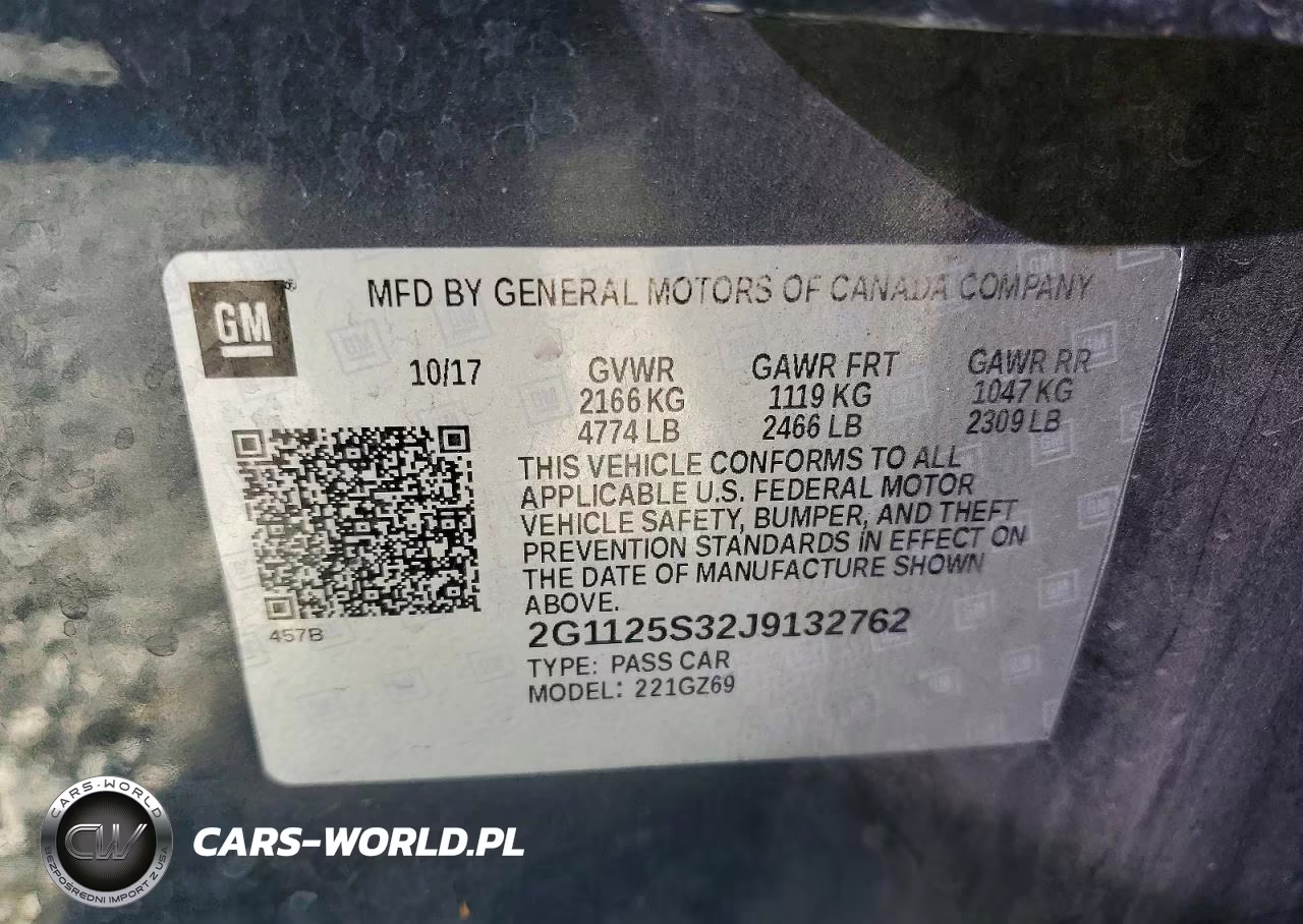 2018 Chevrolet Impala Premier VIN:2G1125S32J9132762 - 13