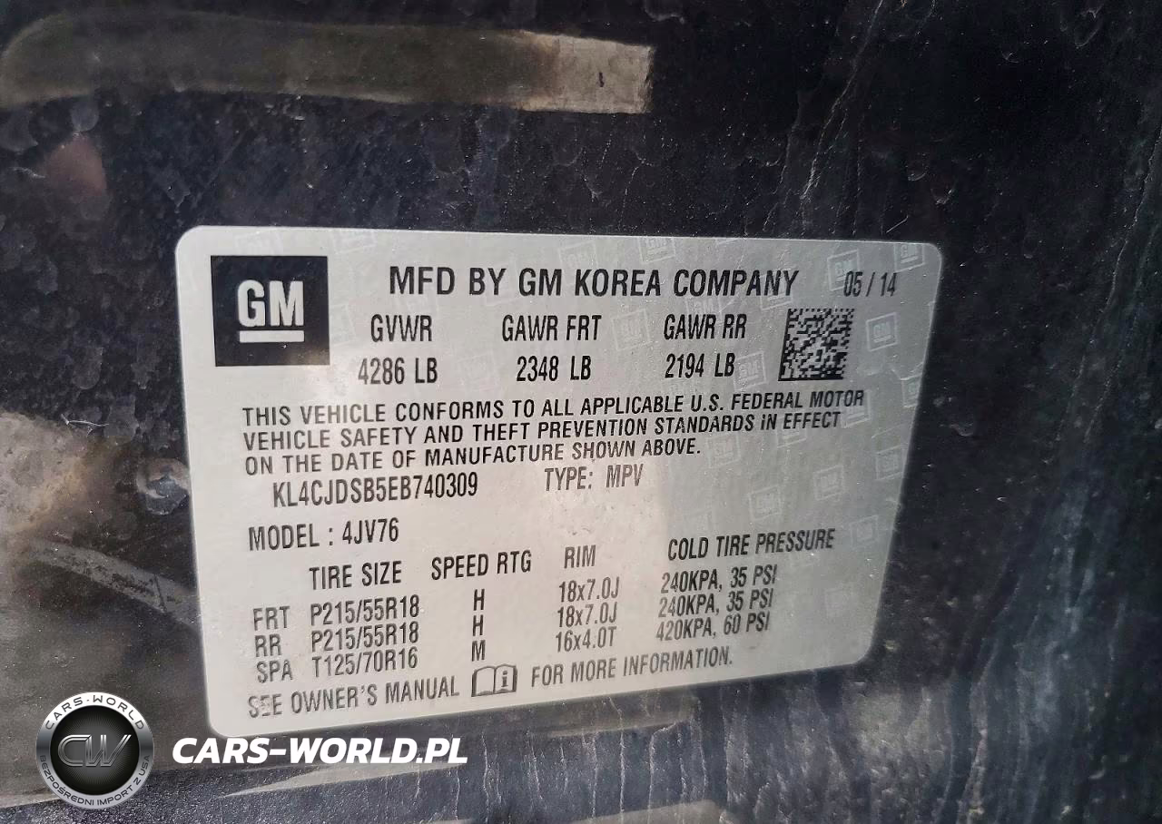 2014 Buick Encore Premium VIN:KL4CJDSB5EB740309 - 13