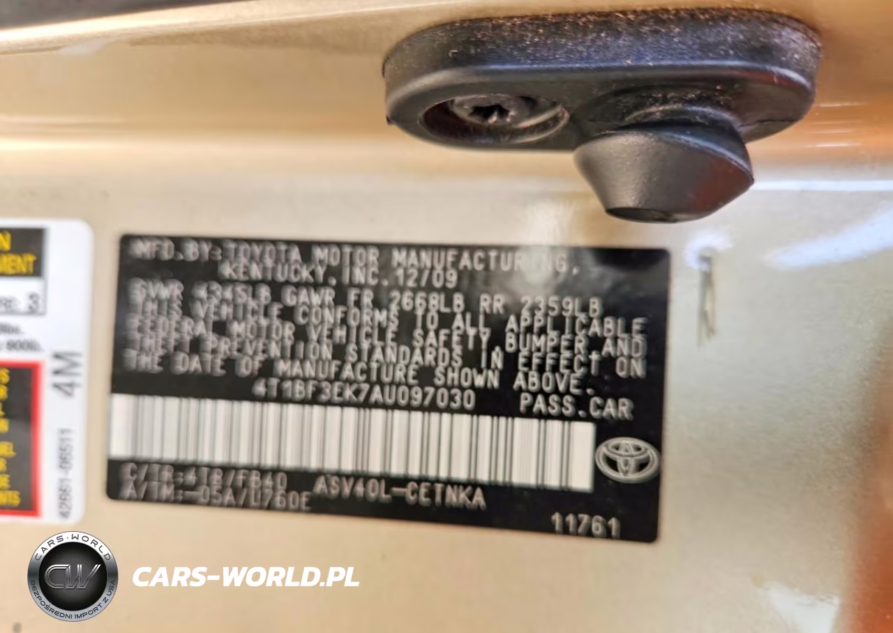 2010 Toyota Camry Le VIN:4T1BF3EK7AU097030 - 12