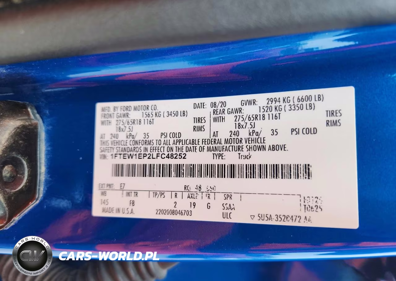 2020 Ford F150 Supercrew VIN:1FTEW1EP2LFC48252 - 12